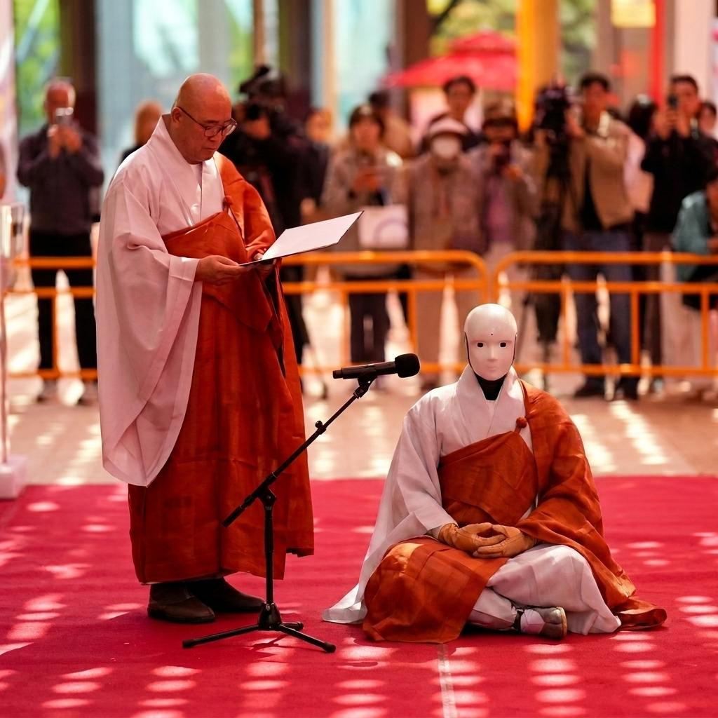 Gabi meditating during ordination